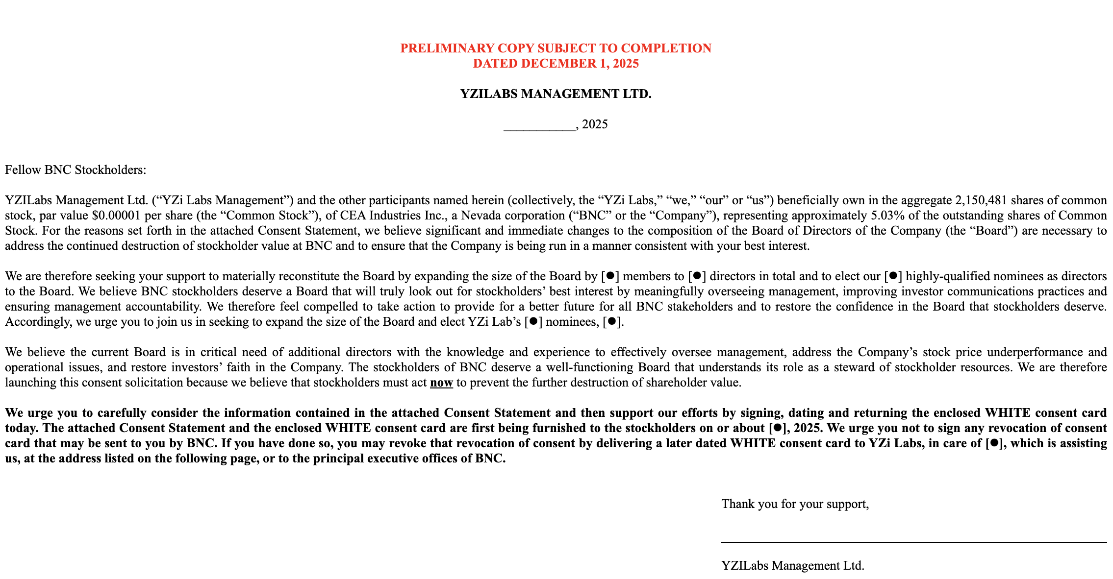 BNB儲備公司爆董事會之戰！YZi Labs控訴價值被毀，發動政變要求