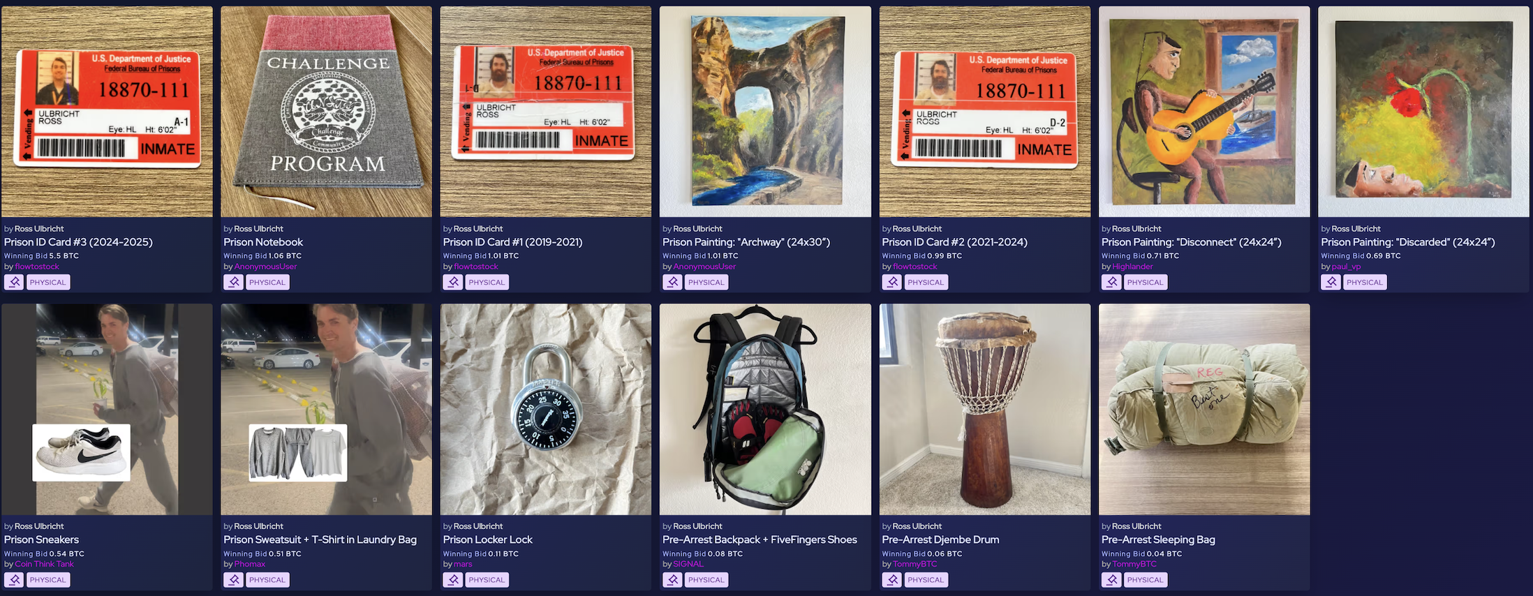 絲綢之路創辦人拍賣監獄ID卡！竟成天價商品？吸金超3千萬台幣