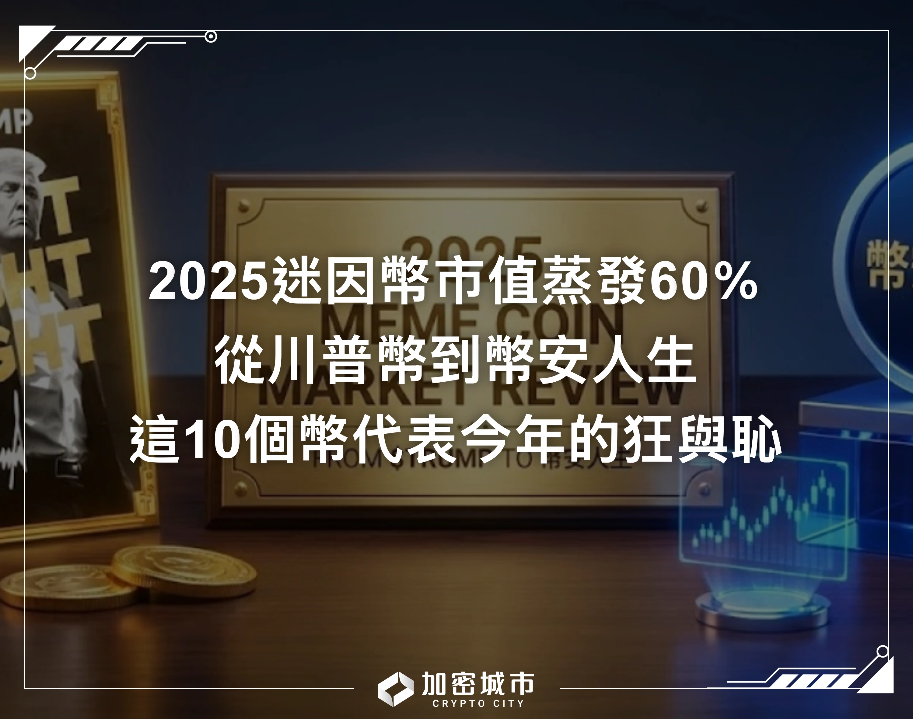 2025迷因幣暴跌60％：從川普幣到幣安人生，這10個幣代表今年的瘋狂與恥辱