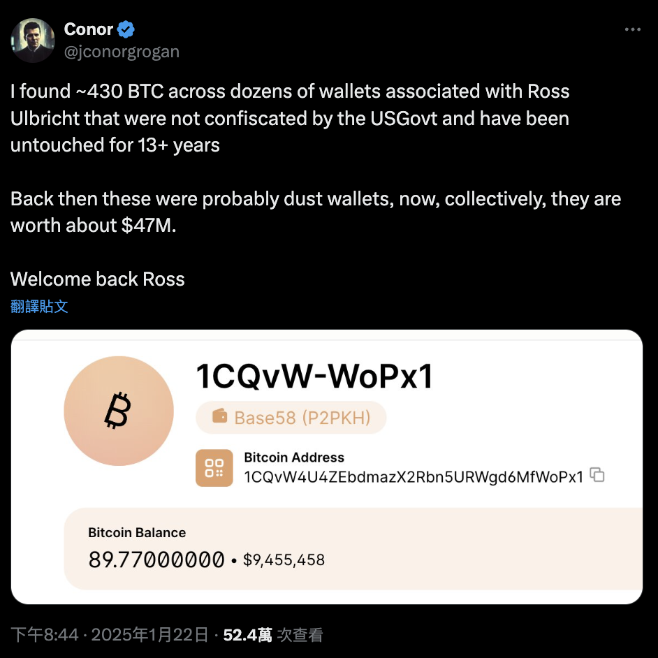 絲綢之路創辦人300顆比特幣誰捐的？偵探：非自導自演但來源可疑