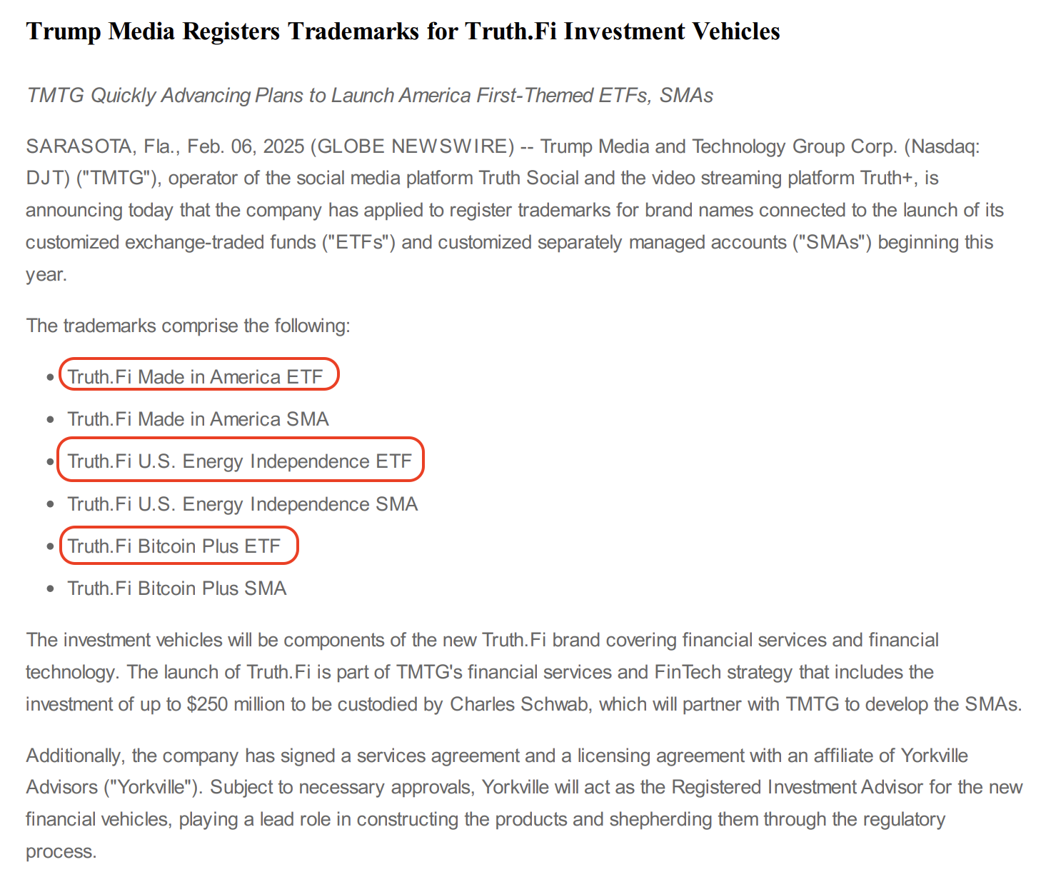 Truth.Fi登場！川普集團斥資2.5億鎂打造，還要推美國優先ETF？