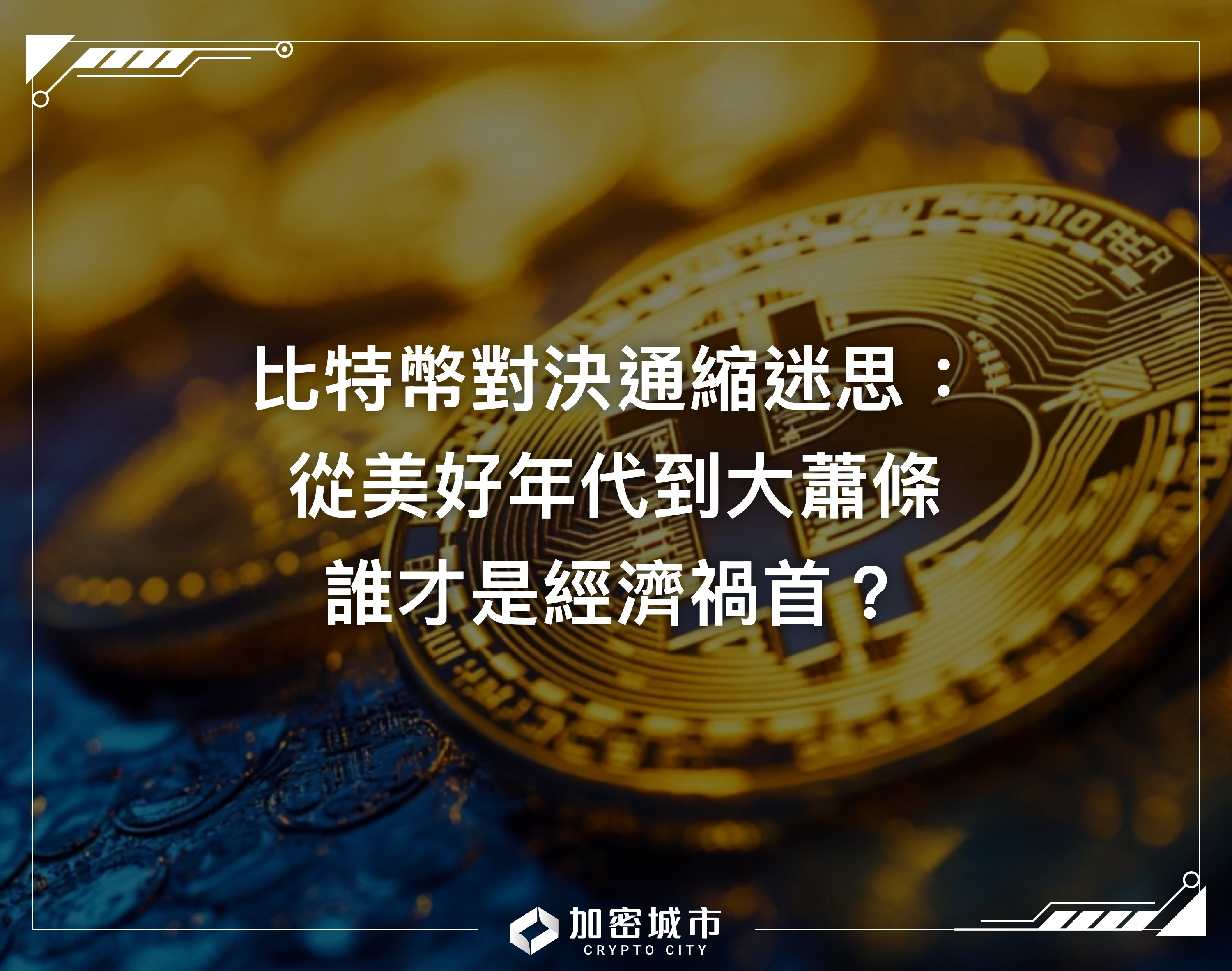 比特幣對決通縮迷思：從美好年代到大蕭條，誰才是經濟禍首？