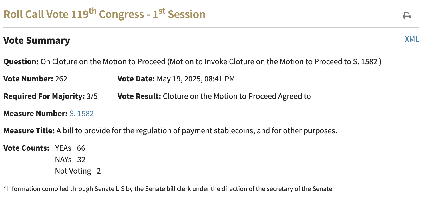 穩定幣法案GENIUS推進中！美國擬強制儲備審計、限制外國發行商