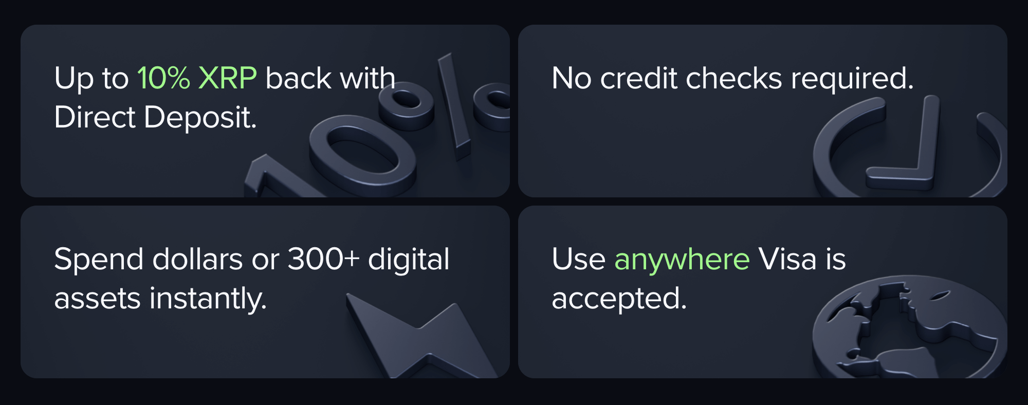 Uphold重推XRP加密卡！消費賺10％回饋，借貸功能讓你不賣幣也能用