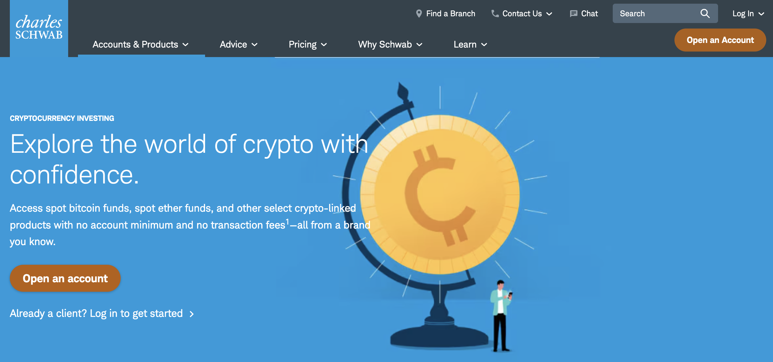 嘉信理財佈局加密貨幣！明年有望推出現貨，加密網站流量暴增400%